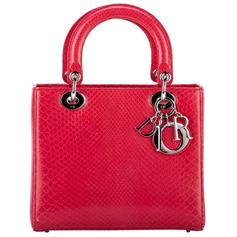 lady dior piton|Dior lambskin bag.